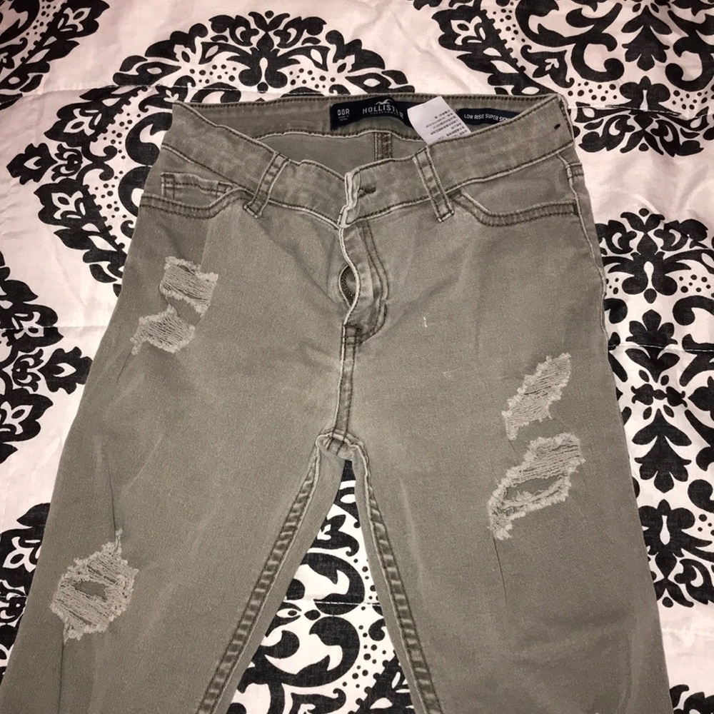 Olive Green Jeans